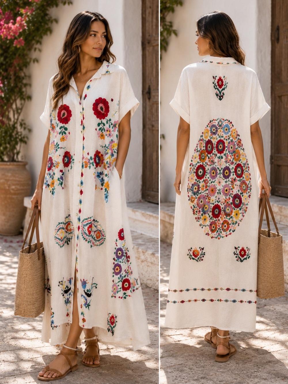 MADE IN ITALY Floral Maxi Dress